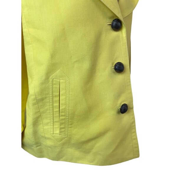 Talbots Vintage Women's Yellow 3 Front Button Jacket Sz 12 - Picture 4 of 8